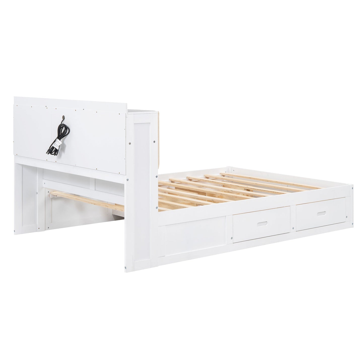 Full Size Platform Bed with Storage - Divine Heart L.A.