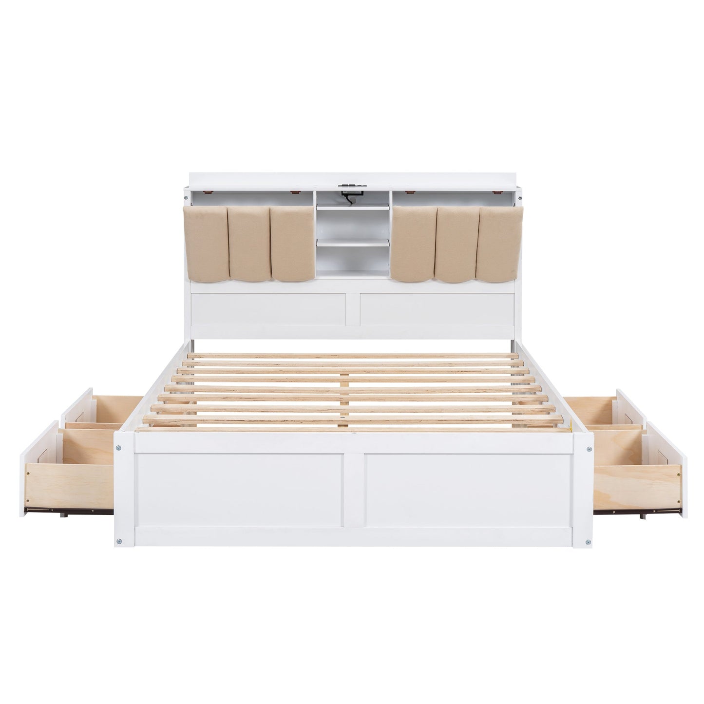 Full Size Platform Bed with Storage - Divine Heart L.A.