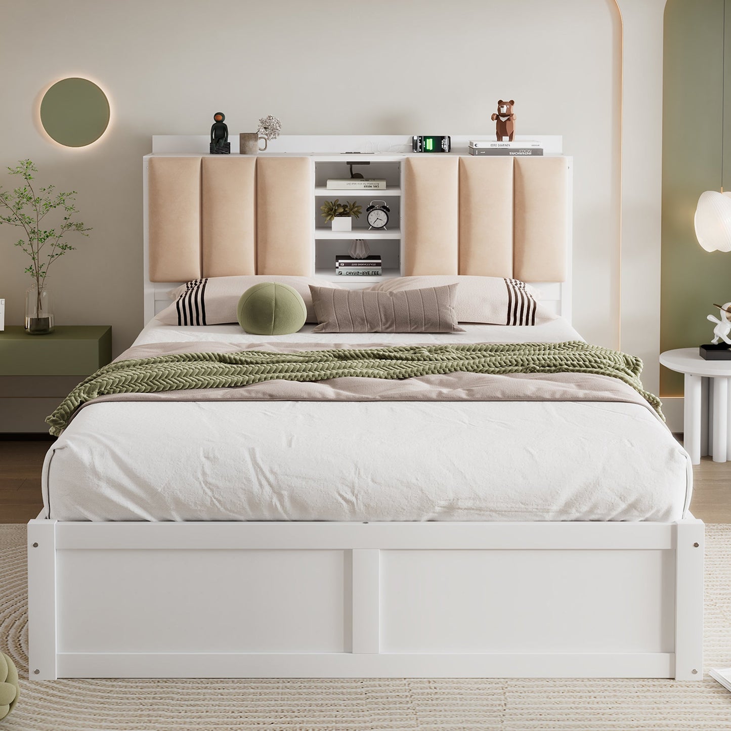 Full Size Platform Bed with Storage - Divine Heart L.A.