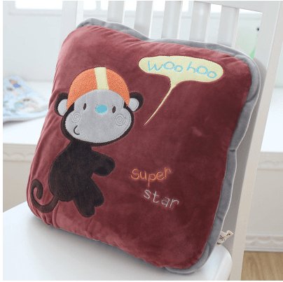 Fun Animal Plush Throw Blanket Cushion - Divine Heart L.A.