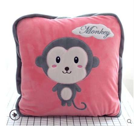 Fun Animal Plush Throw Blanket Cushion - Divine Heart L.A.