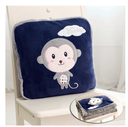 Fun Animal Plush Throw Blanket Cushion - Divine Heart L.A.