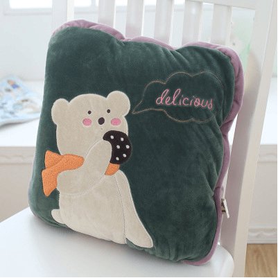 Fun Animal Plush Throw Blanket Cushion - Divine Heart L.A.