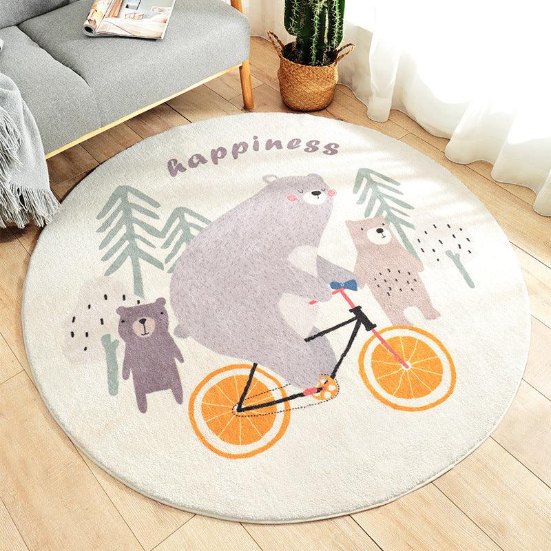 Fun in the Park Plush Round Rug Collection - Divine Heart L.A.