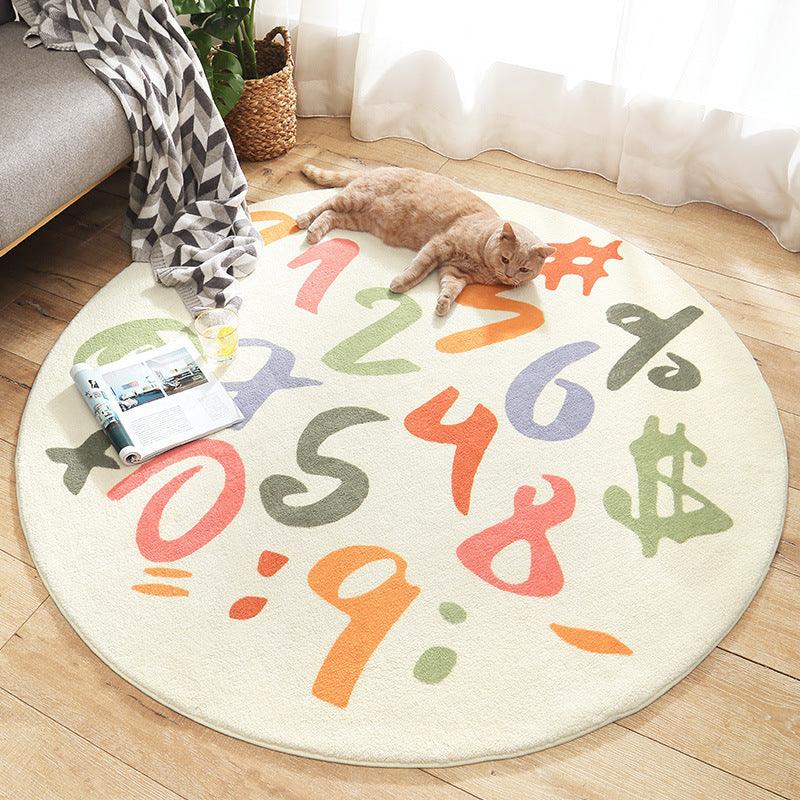 Fun in the Park Plush Round Rug Collection - Divine Heart L.A.