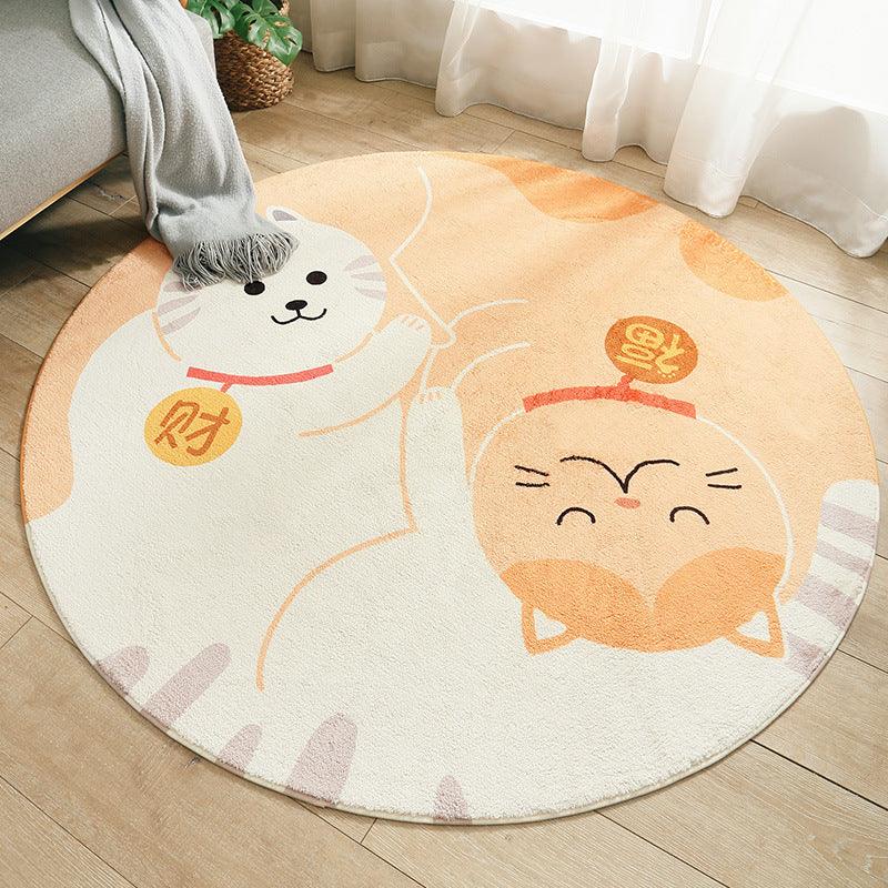 Fun in the Park Plush Round Rug Collection - Divine Heart L.A.