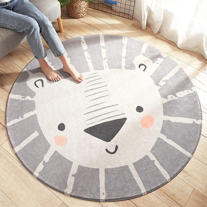 Fun in the Park Plush Round Rug Collection - Divine Heart L.A.