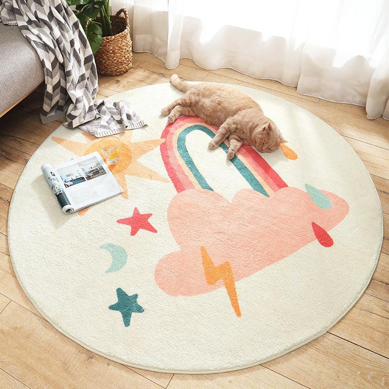 Fun in the Park Plush Round Rug Collection - Divine Heart L.A.