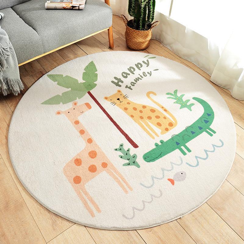 Fun in the Park Plush Round Rug Collection - Divine Heart L.A.