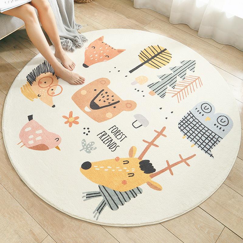 Fun in the Park Plush Round Rug Collection - Divine Heart L.A.