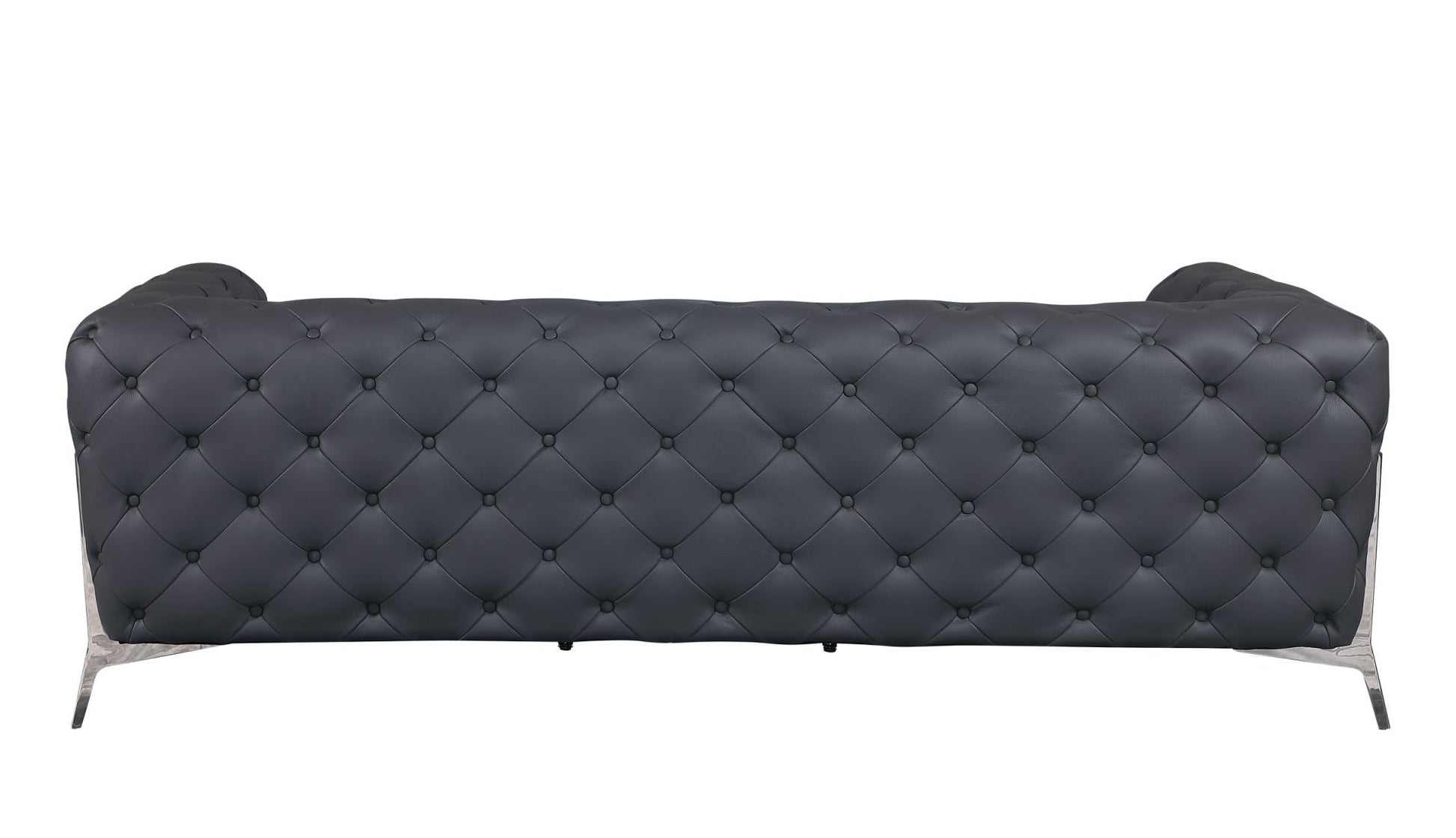 Global United Transitional 100% Top Grain Italian Leather Upholstered Sofa - Divine Heart L.A.