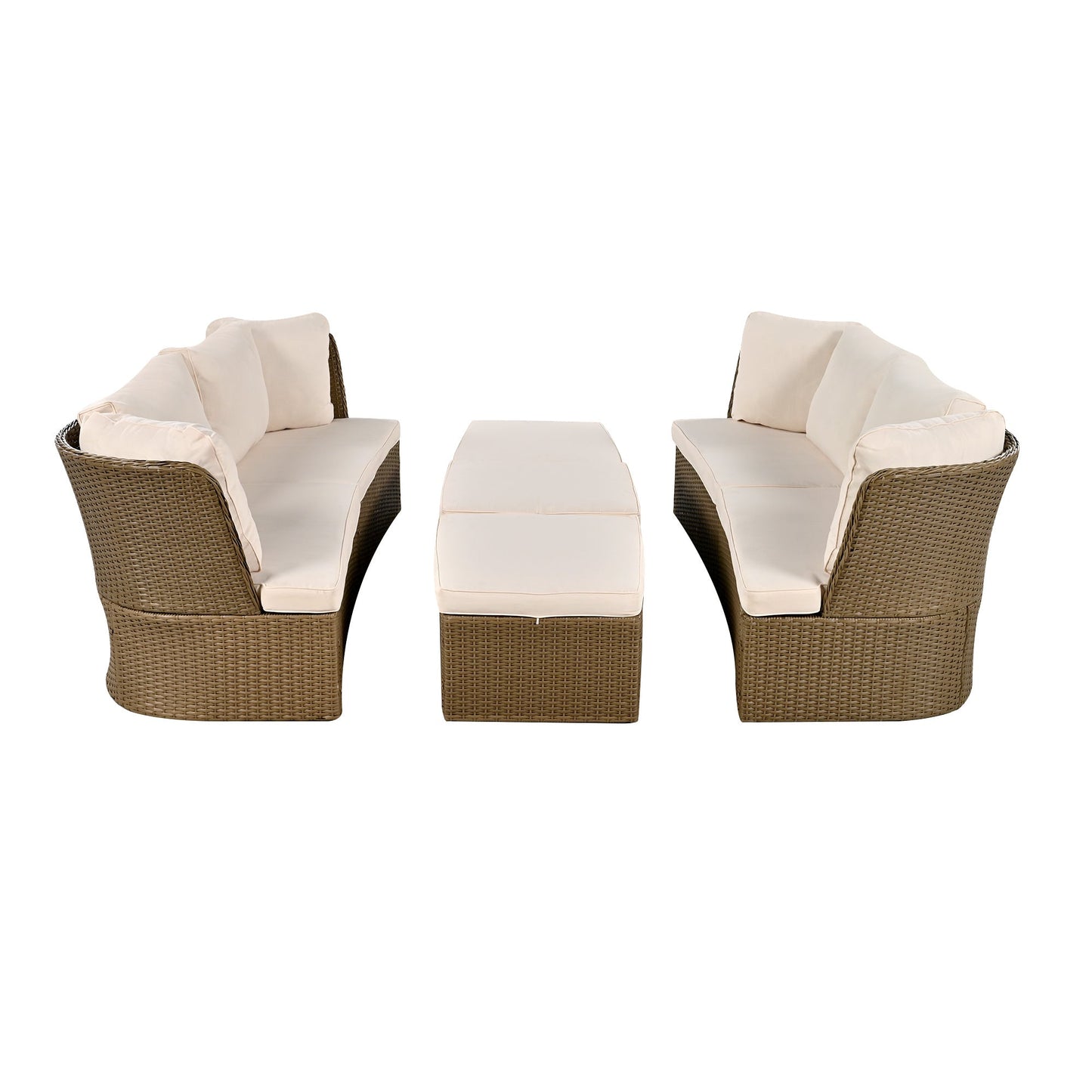 Grand Calypso Outdoor Sofa Set with Coffee Table - Divine Heart L.A.