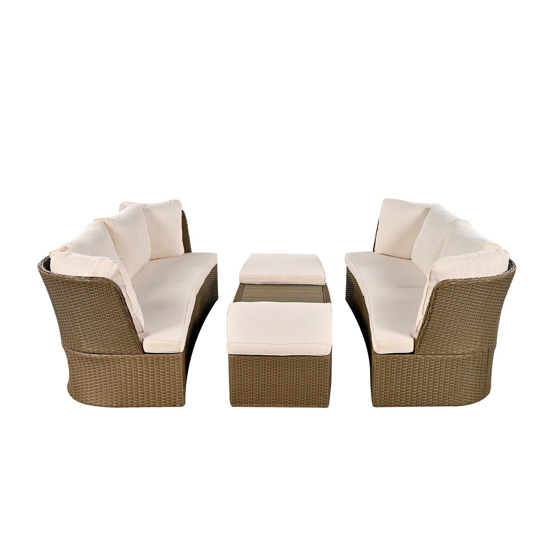 Grand Calypso Outdoor Sofa Set with Coffee Table - Divine Heart L.A.