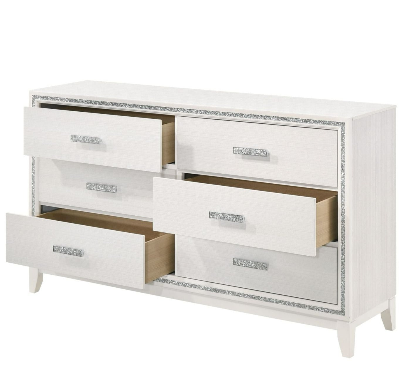 Haiden 6 Drawer Dresser in White - Divine Heart L.A.