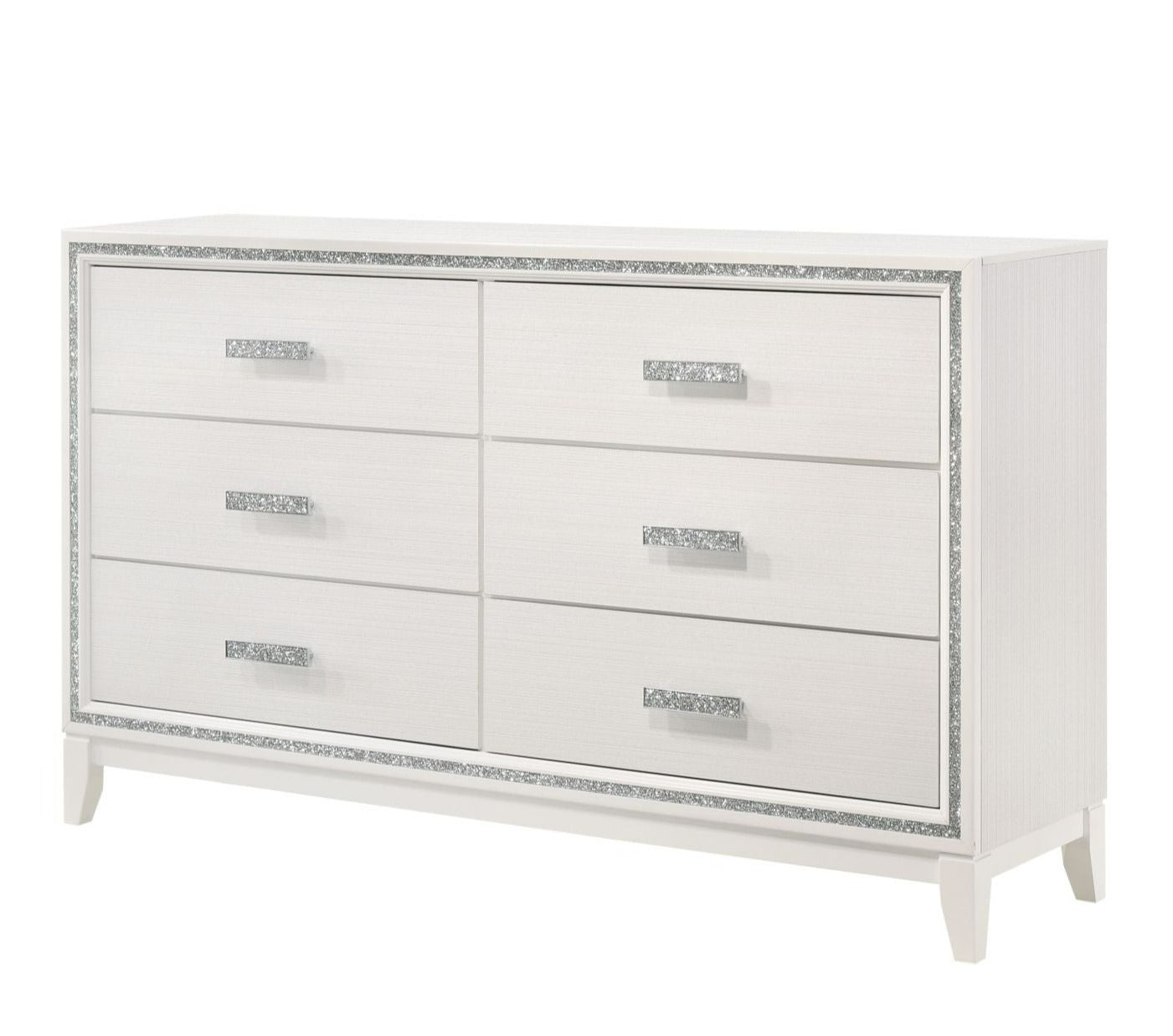 Haiden 6 Drawer Dresser in White - Divine Heart L.A.