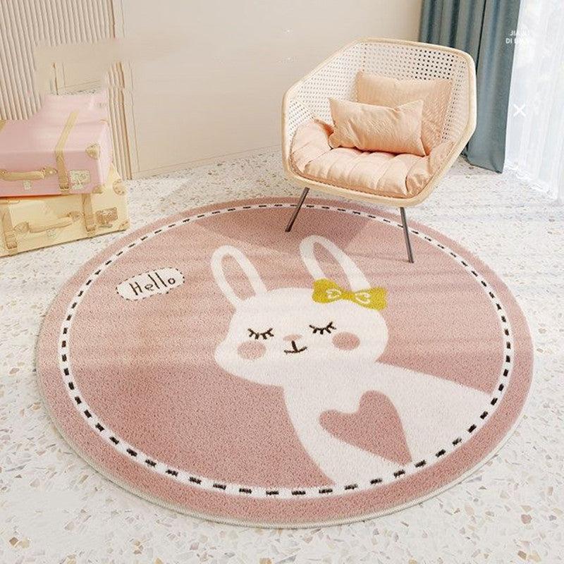 Have a Nice Day Round Plush Rug Collection - Divine Heart L.A.