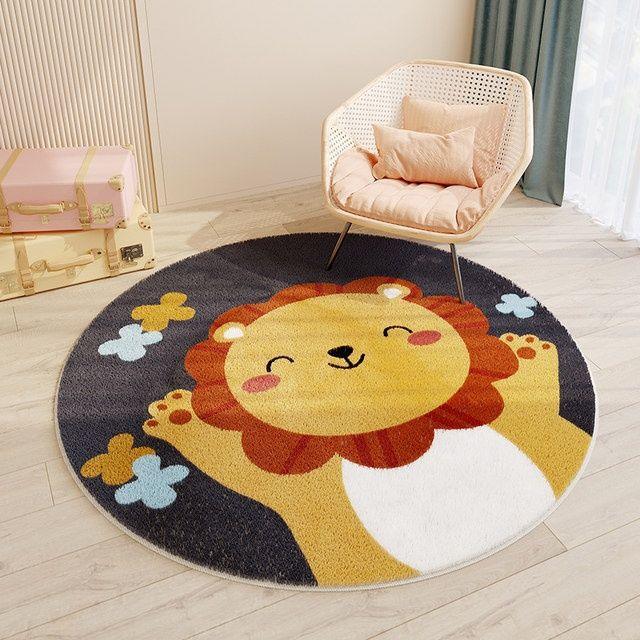 Have a Nice Day Round Plush Rug Collection - Divine Heart L.A.