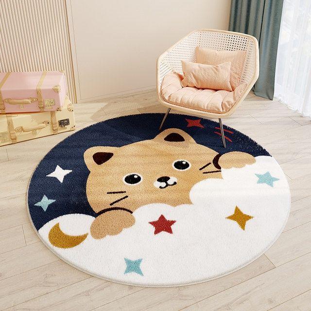 Have a Nice Day Round Plush Rug Collection - Divine Heart L.A.