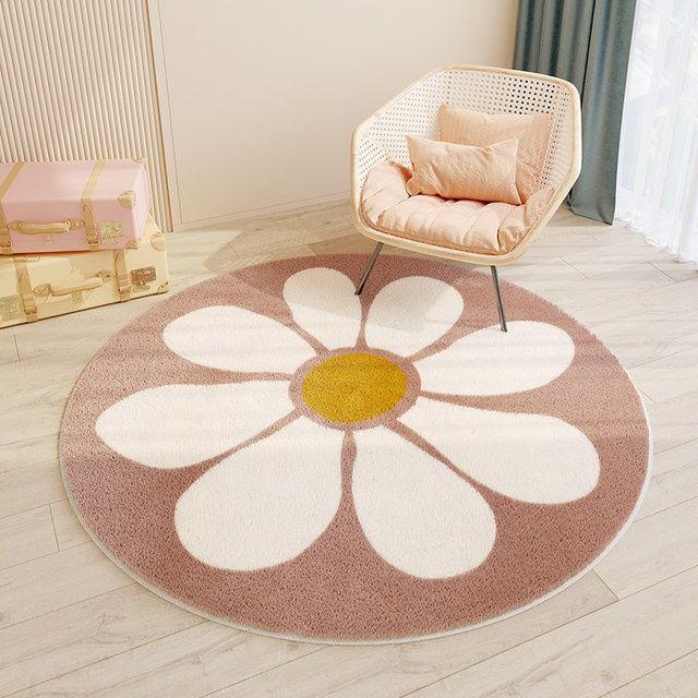 Have a Nice Day Round Plush Rug Collection - Divine Heart L.A.