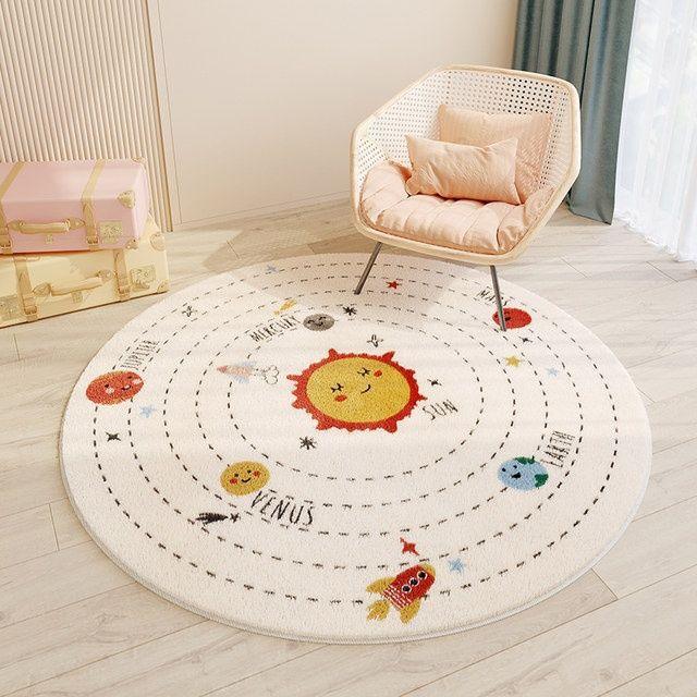 Have a Nice Day Round Plush Rug Collection - Divine Heart L.A.