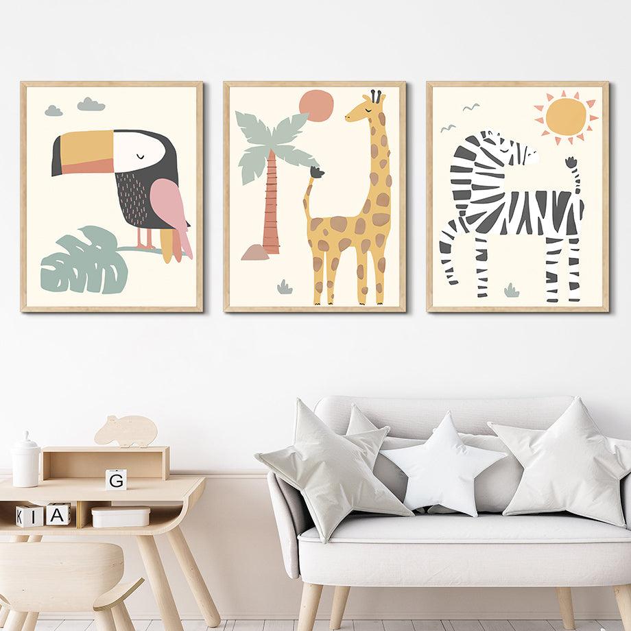 Hello, Little Jungle Baby Collection of Wall Art - Divine Heart L.A.