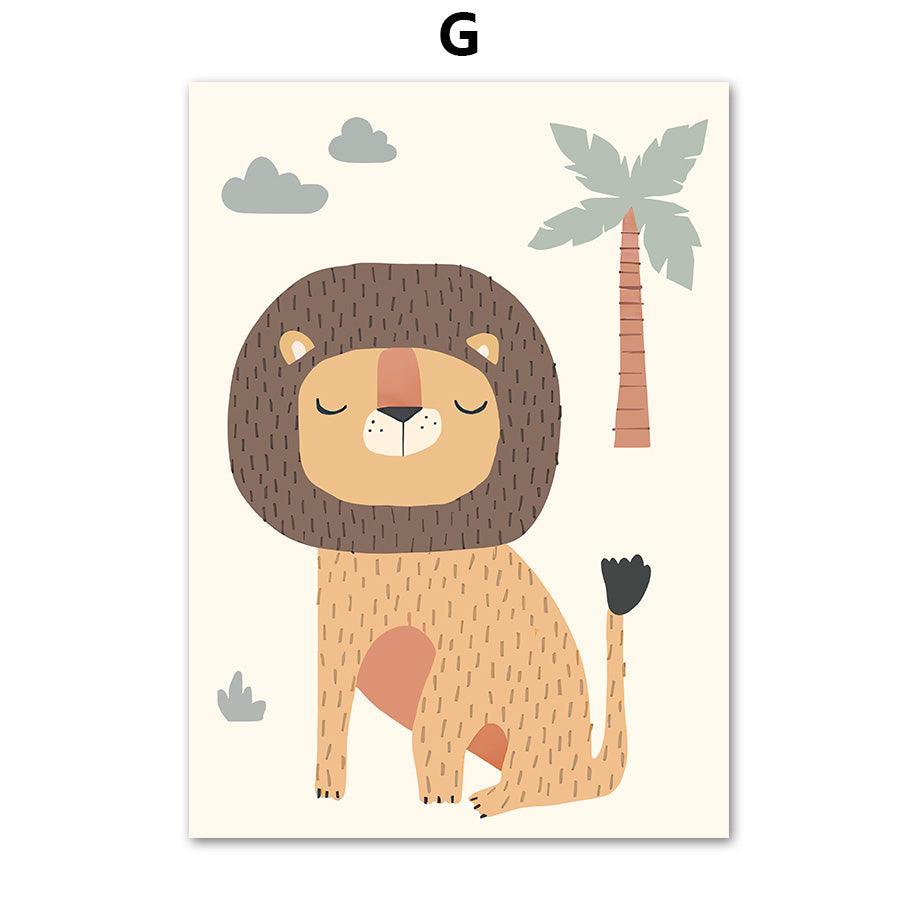 Hello, Little Jungle Baby Collection of Wall Art - Divine Heart L.A.