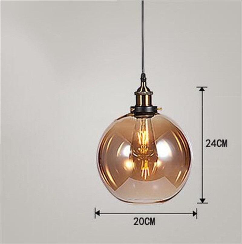 Hemingway Industrial Smoked Glass Suspended Light - Divine Heart L.A.