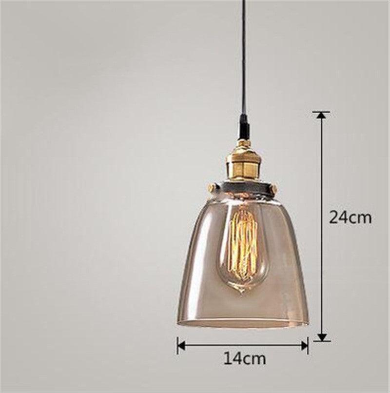 Hemingway Industrial Smoked Glass Suspended Light - Divine Heart L.A.