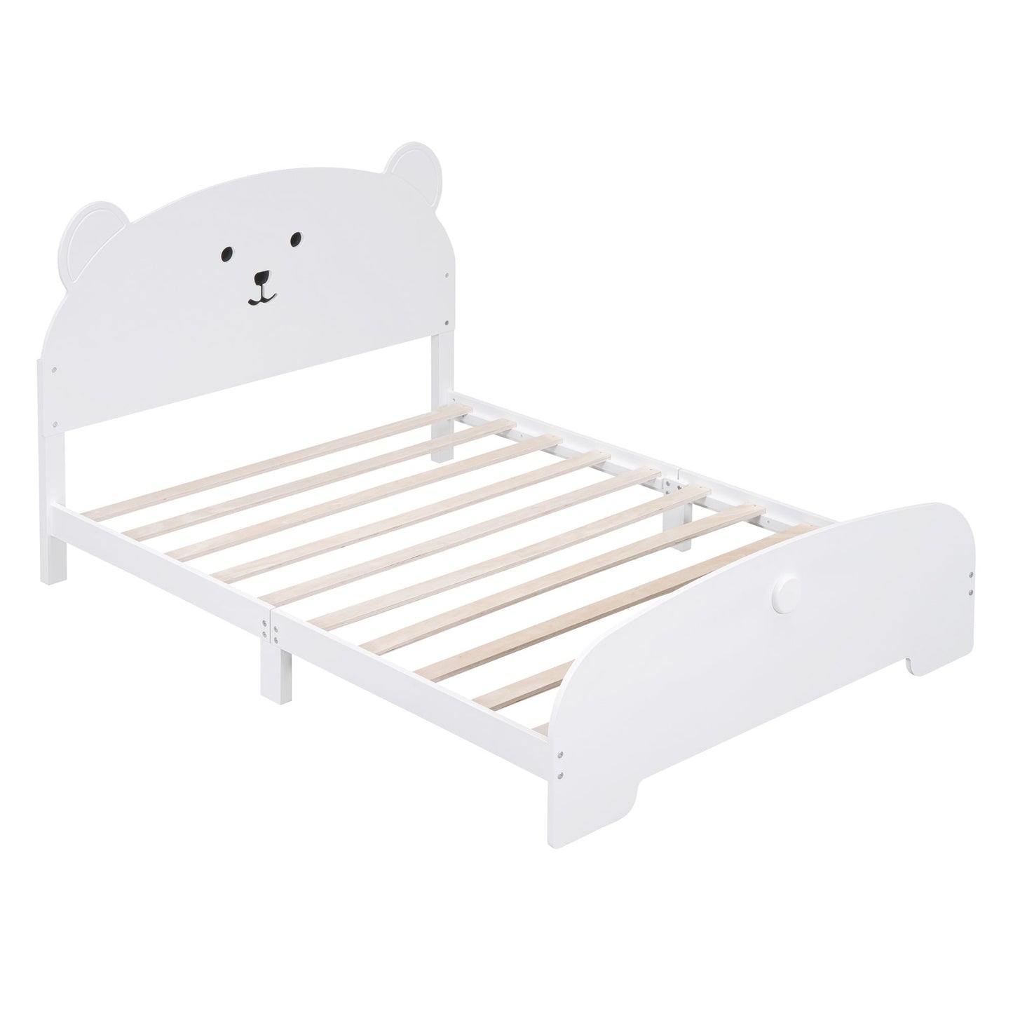 In Your Teddy Dreams Full Size Wood Platform Bed - Divine Heart L.A.