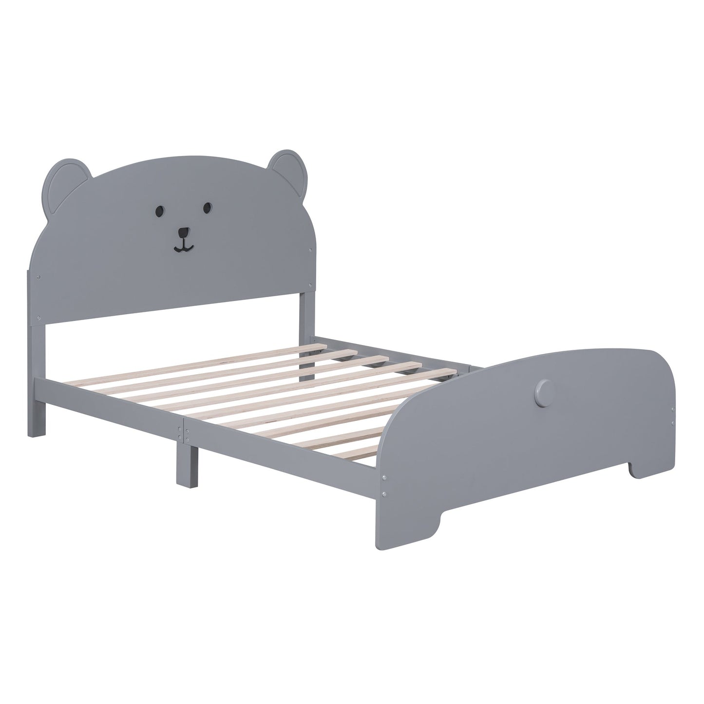 In Your Teddy Dreams Full Size Wood Platform Bed - Divine Heart L.A.