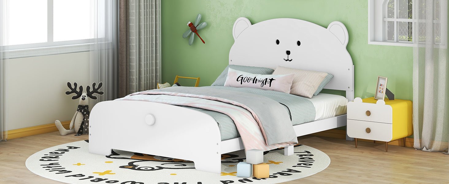 In Your Teddy Dreams Full Size Wood Platform Bed - Divine Heart L.A.