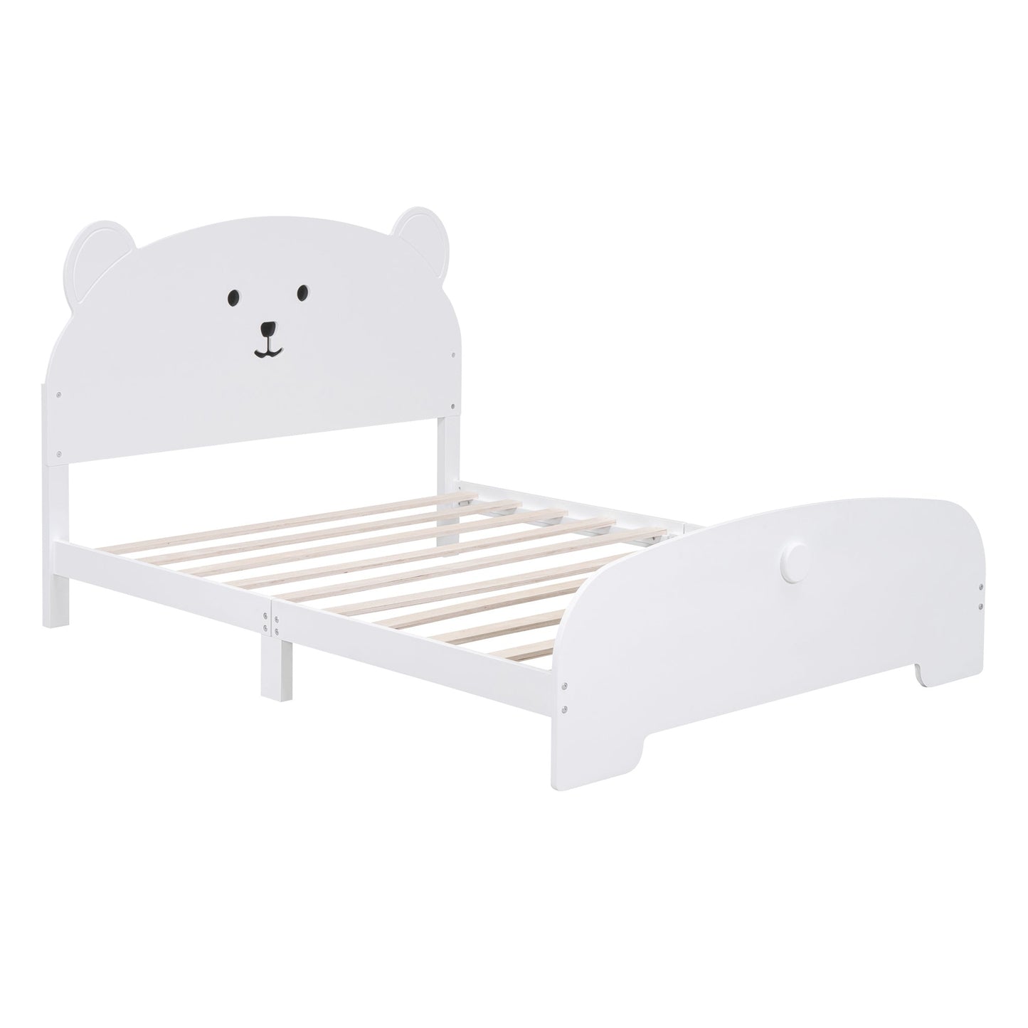 In Your Teddy Dreams Full Size Wood Platform Bed - Divine Heart L.A.