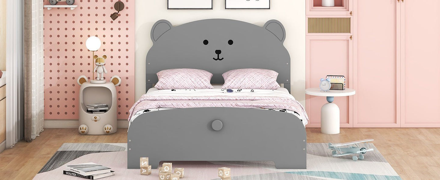 In Your Teddy Dreams Full Size Wood Platform Bed - Divine Heart L.A.