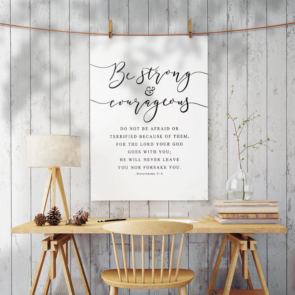 Inspirational Scripture Wall Canvas - Divine Heart L.A.