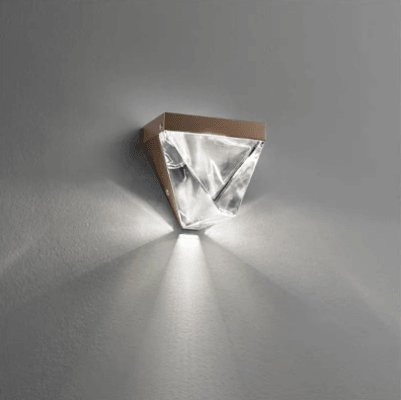 Italian Ice Crystal LED Wall Light in Black or Gold - Divine Heart L.A.