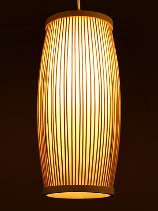 Japandi Natural Bamboo Light - Divine Heart L.A.