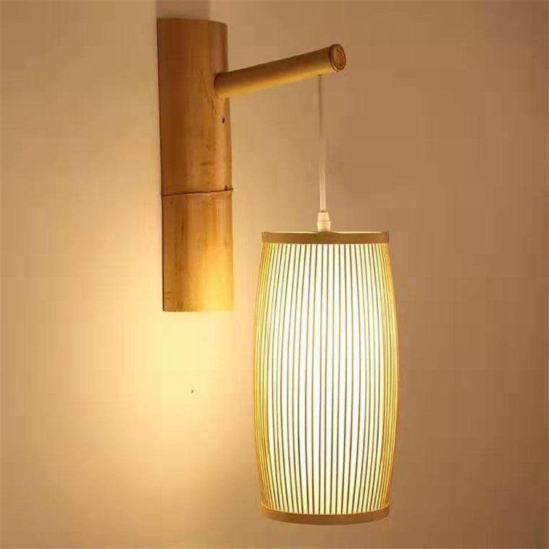 Japandi Natural Bamboo Light - Divine Heart L.A.