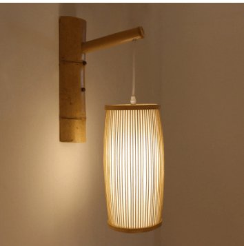 Japandi Natural Bamboo Light - Divine Heart L.A.