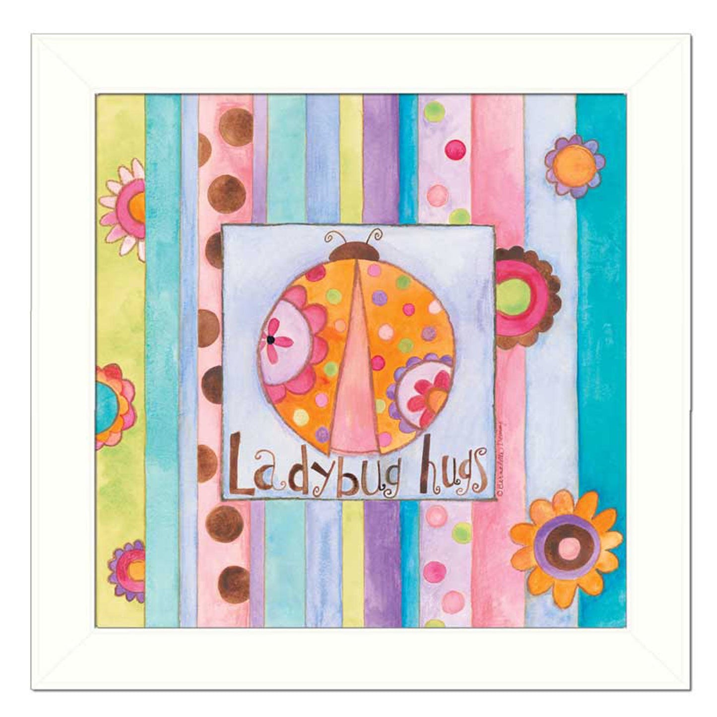 "Ladybug Hugs" Framed Wall Art - Divine Heart L.A.