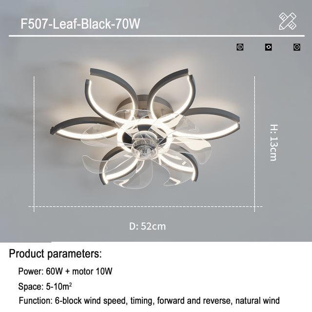 Light Luxury Household Intelligent Suction Fan Lamp - Divine Heart L.A.