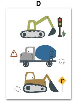 Lil Builder Forklift & Crane Collection of Wall Art - Divine Heart L.A.