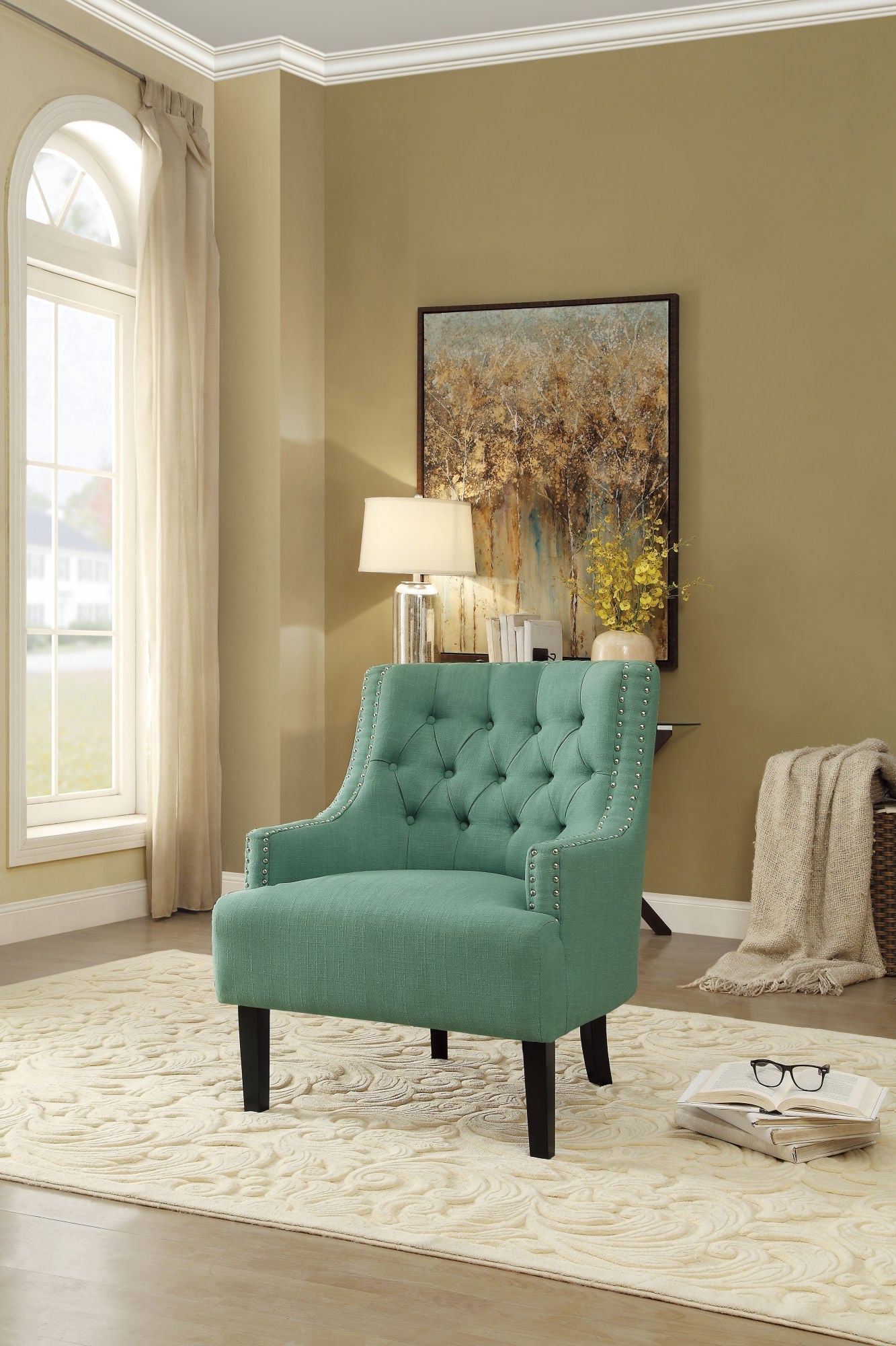 Lillian Textured Accent Chair - Divine Heart L.A.