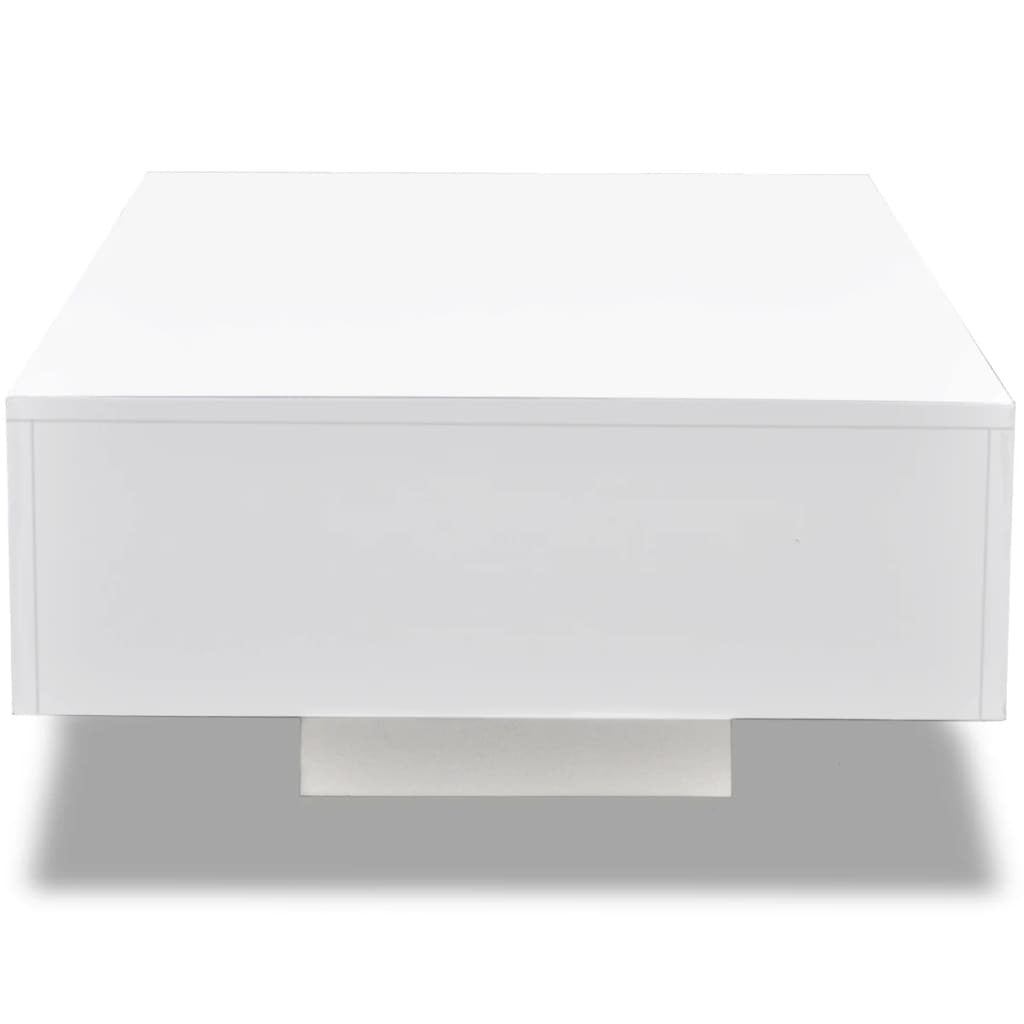 Lisette Coffee Table High Gloss White - Divine Heart L.A.