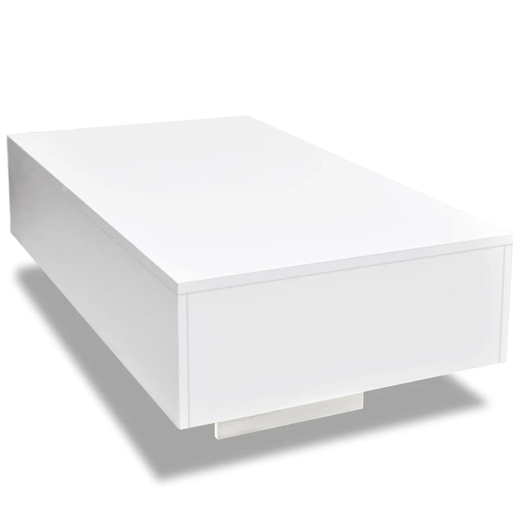 Lisette Coffee Table High Gloss White - Divine Heart L.A.