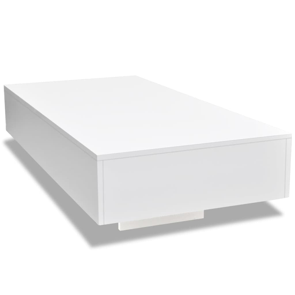 Lisette Coffee Table High Gloss White - Divine Heart L.A.