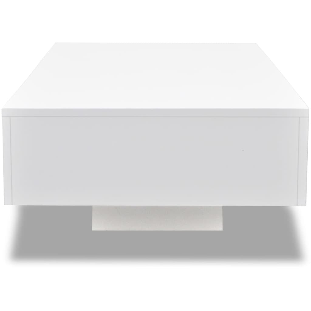 Lisette Coffee Table High Gloss White - Divine Heart L.A.