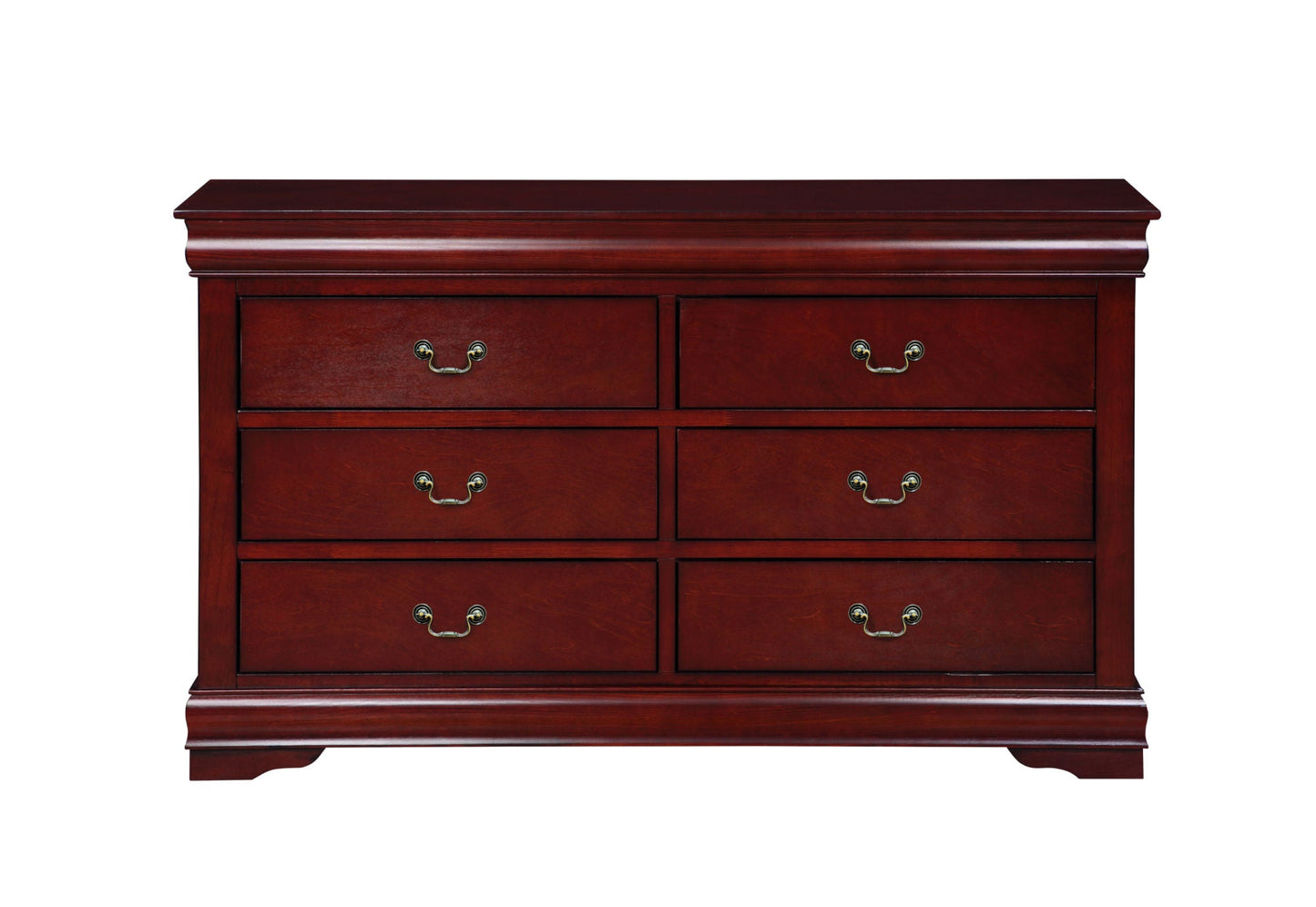 Louis Philippe 6 Drawer Dresser in Cherry - Divine Heart L.A.