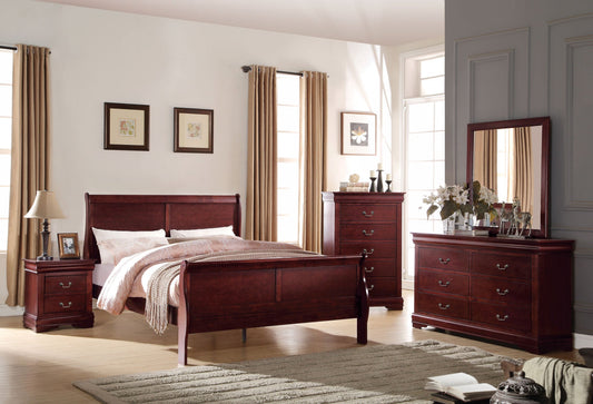 Louis Philippe 6 Drawer Dresser in Cherry - Divine Heart L.A.