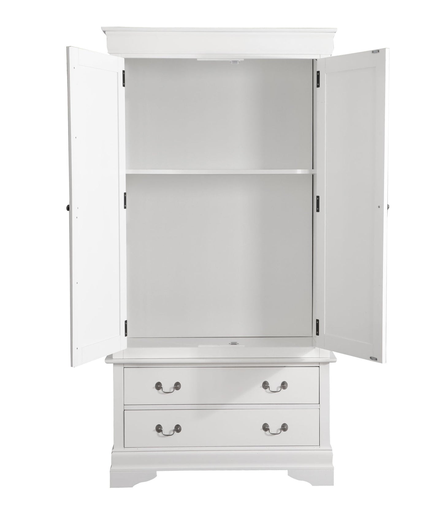 Louis Philippe Classic Armoire in White - Divine Heart L.A.