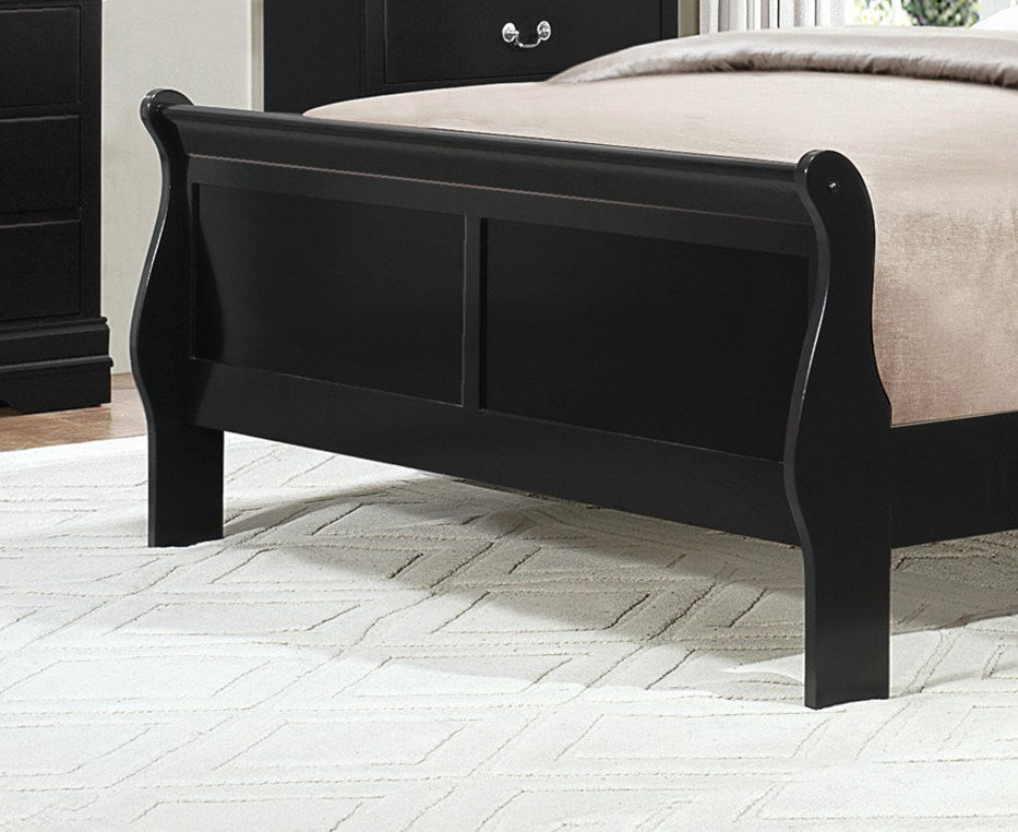 Louis Philippe Queen Size Sleigh Bed - Divine Heart L.A.